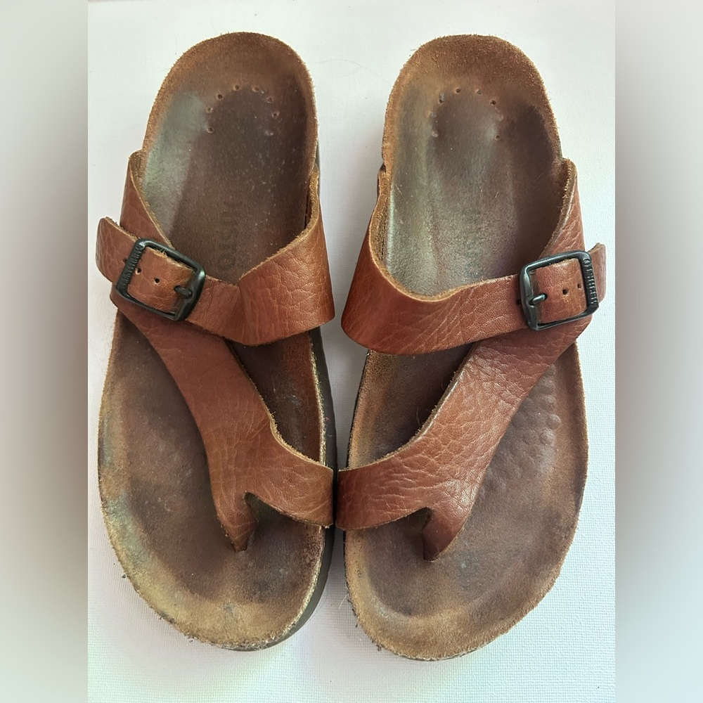 Women’s Brown Leather Mephisto Sandals Size 38 - Picture 7 of 12